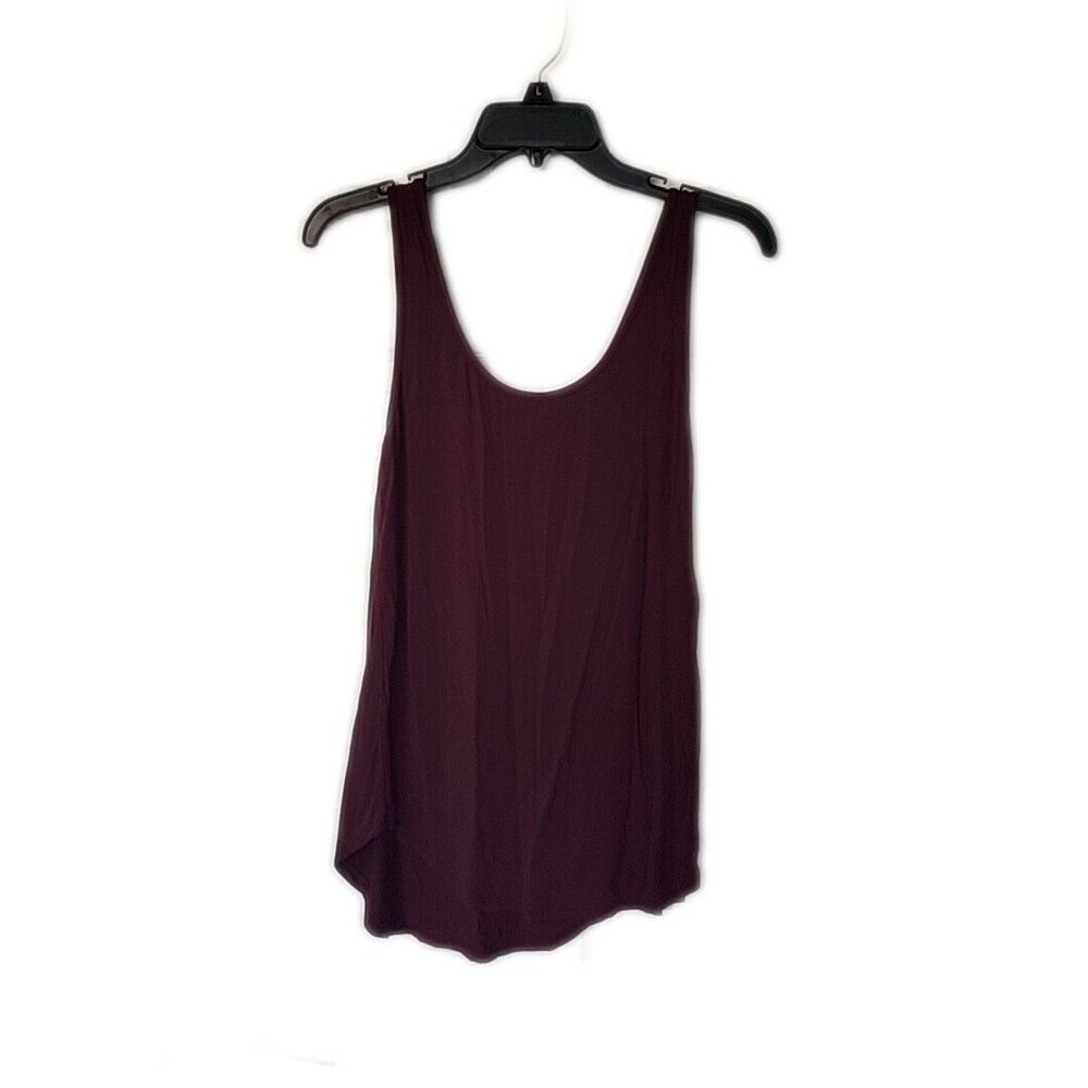 Emma's Closet Pull Over Tank Top Blouse ~ Sz S ~ Burgundy ~ Sleeveless